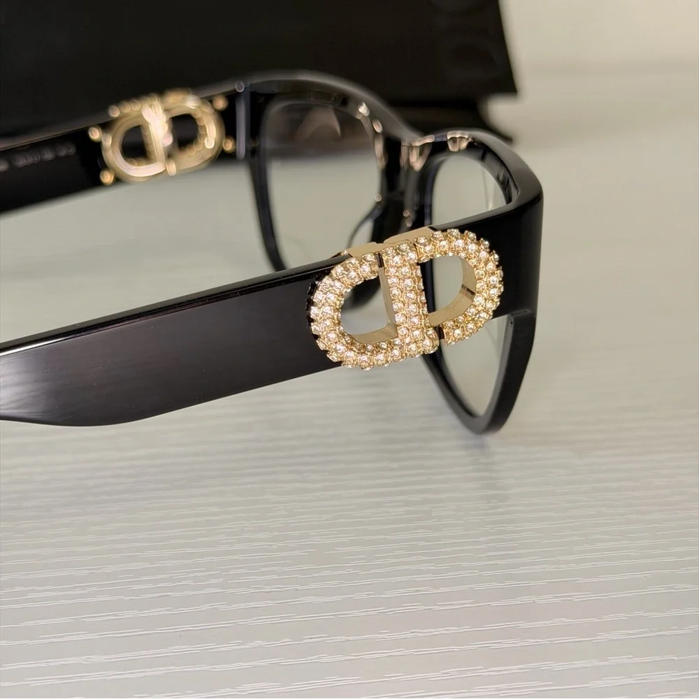 New! Dior Women's Glasses in Black, 30MontaigneO S4I 12BB, Authentic